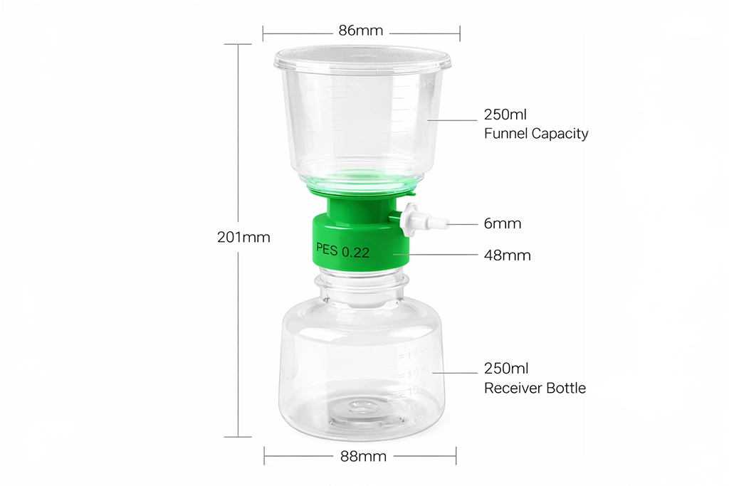 Vaccum Cup Filters Bottle
